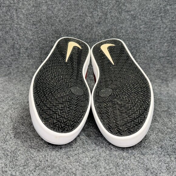 Nike Check Solarsoft Canvas SB Shoe Mens Size 12 Dark Team Red Athletic Low Lace